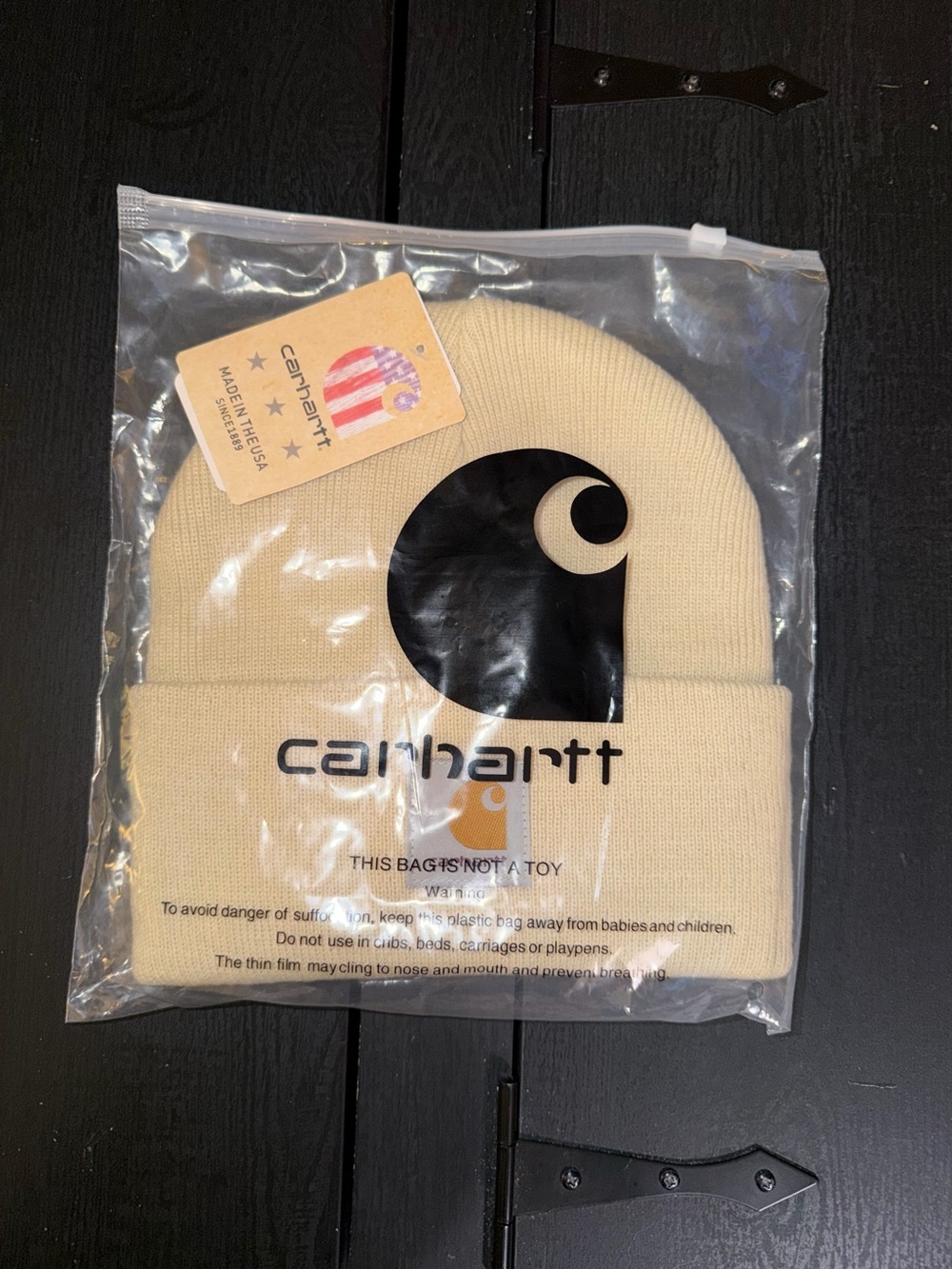 Carhartt Men’s Beanie Hat — Cream